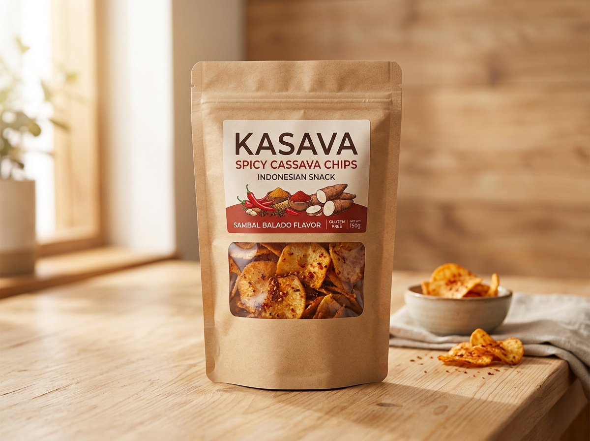 Keripik Singkong Balado Renyah